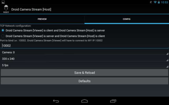 Emulate Android APK Droid Camera Stream [Viewer]